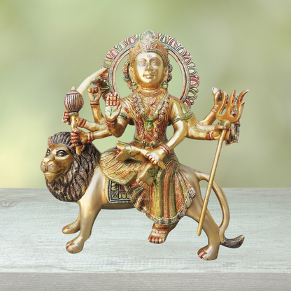 Brass Durga Ji Goddess Idol Statue