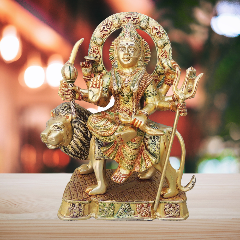 Brass Durga Ji Goddess Idol Statue