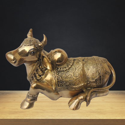 Brass Nandi Statue