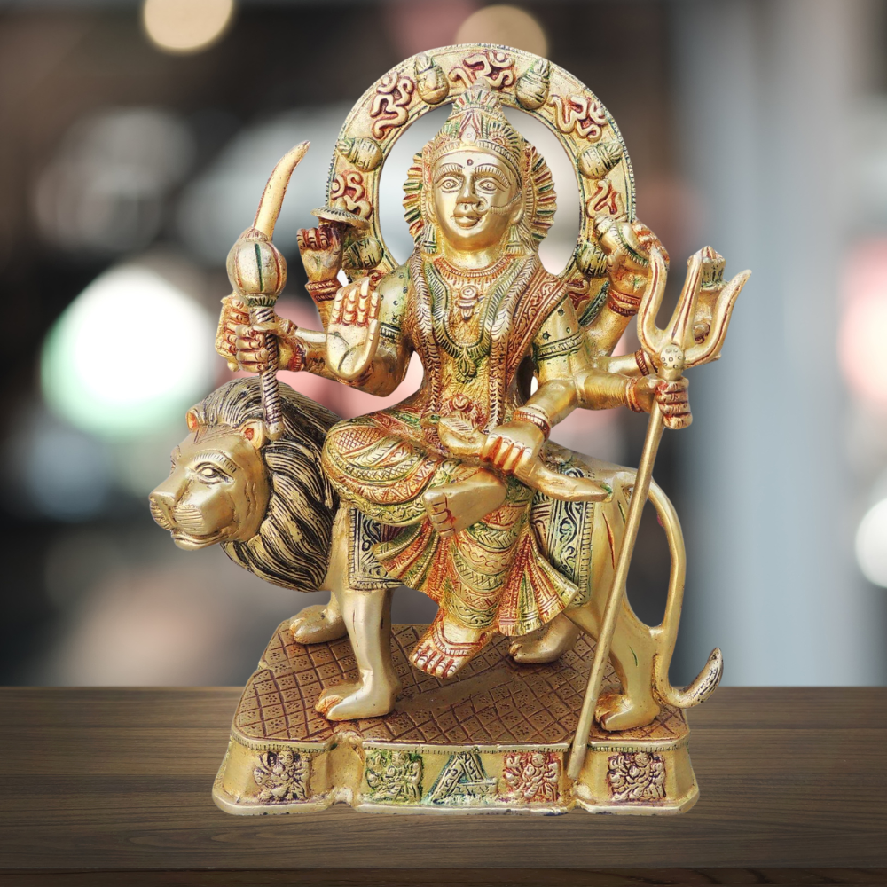 Brass Durga Ji Goddess Idol Statue