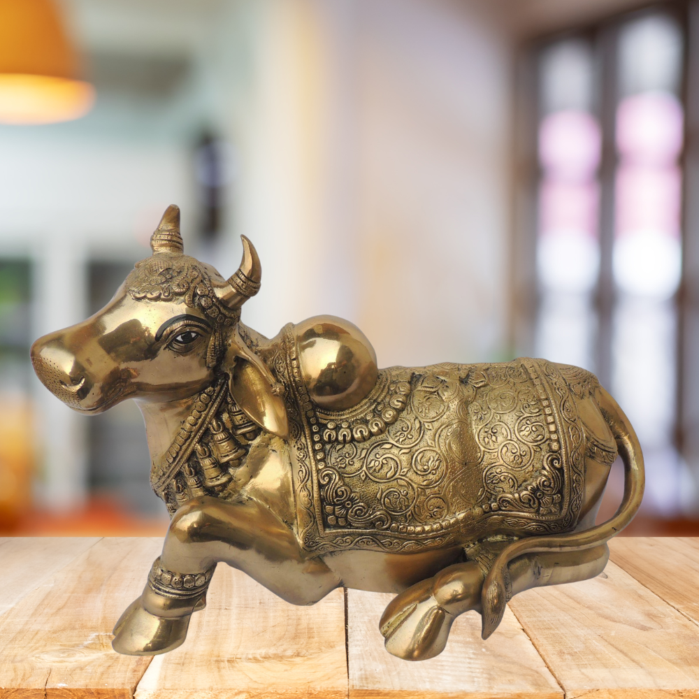 Brass Nandi Statue