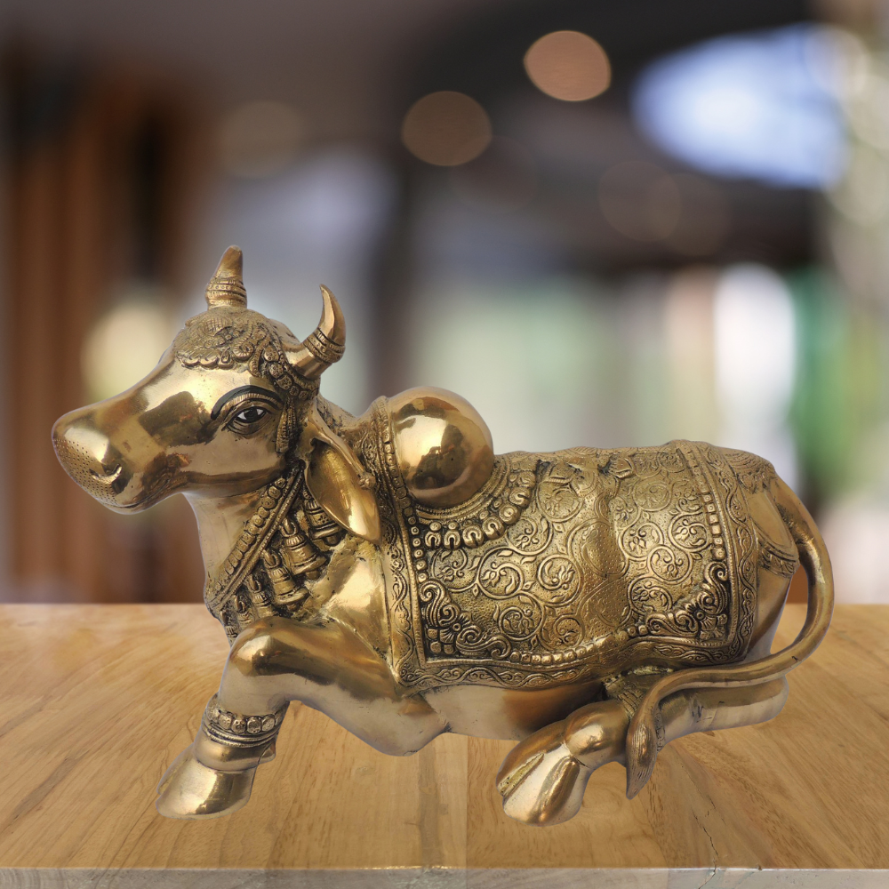 Brass Nandi Statue