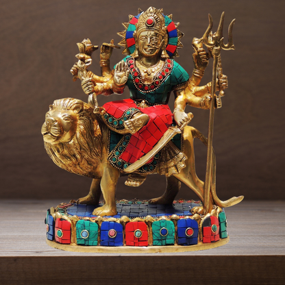 Brass Durga Ji Goddess Idol Statue