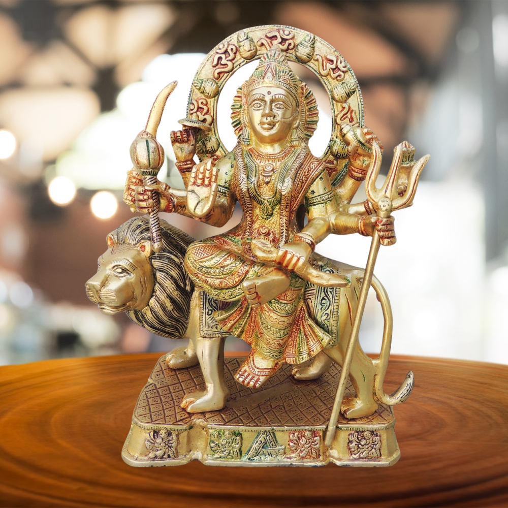 Brass Durga Ji Goddess Idol Statue