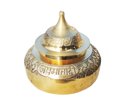 Brass Handicraft Sindoor Dani Dabbi 03