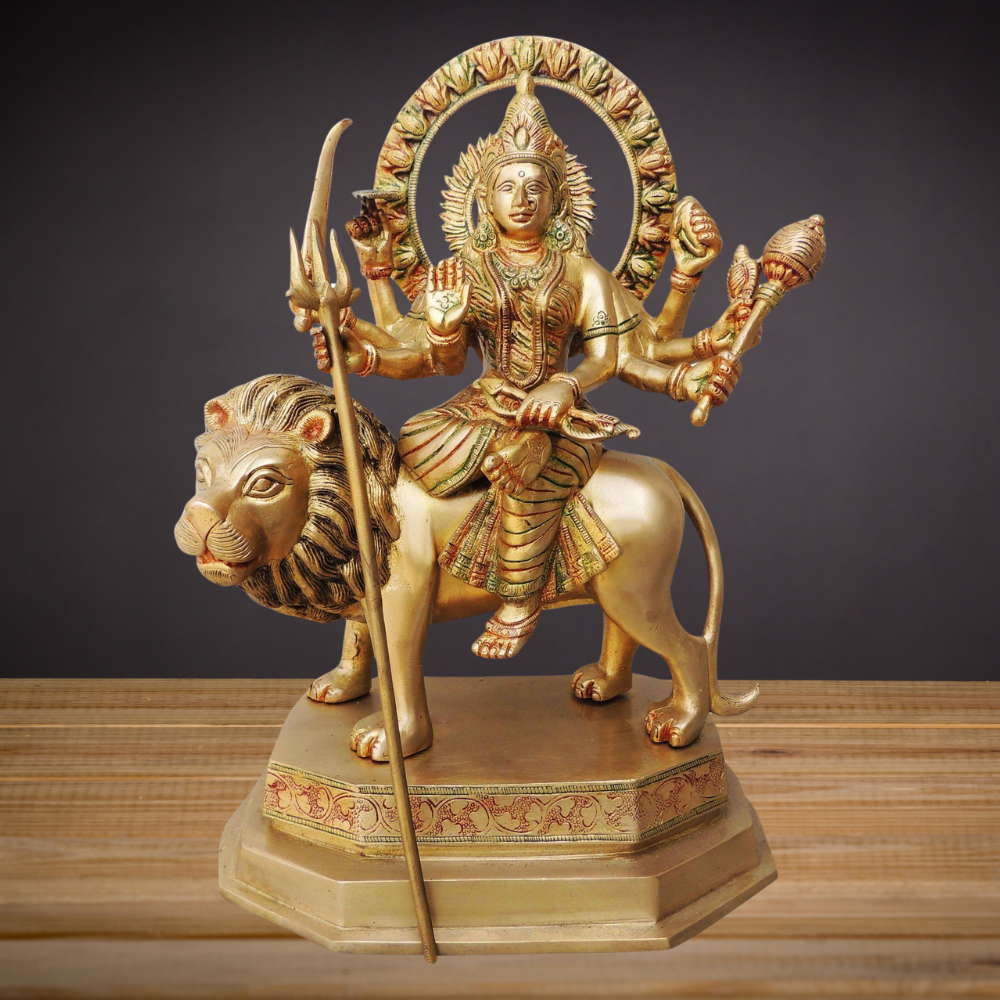 Brass Durga Ji Goddess Idol Statue