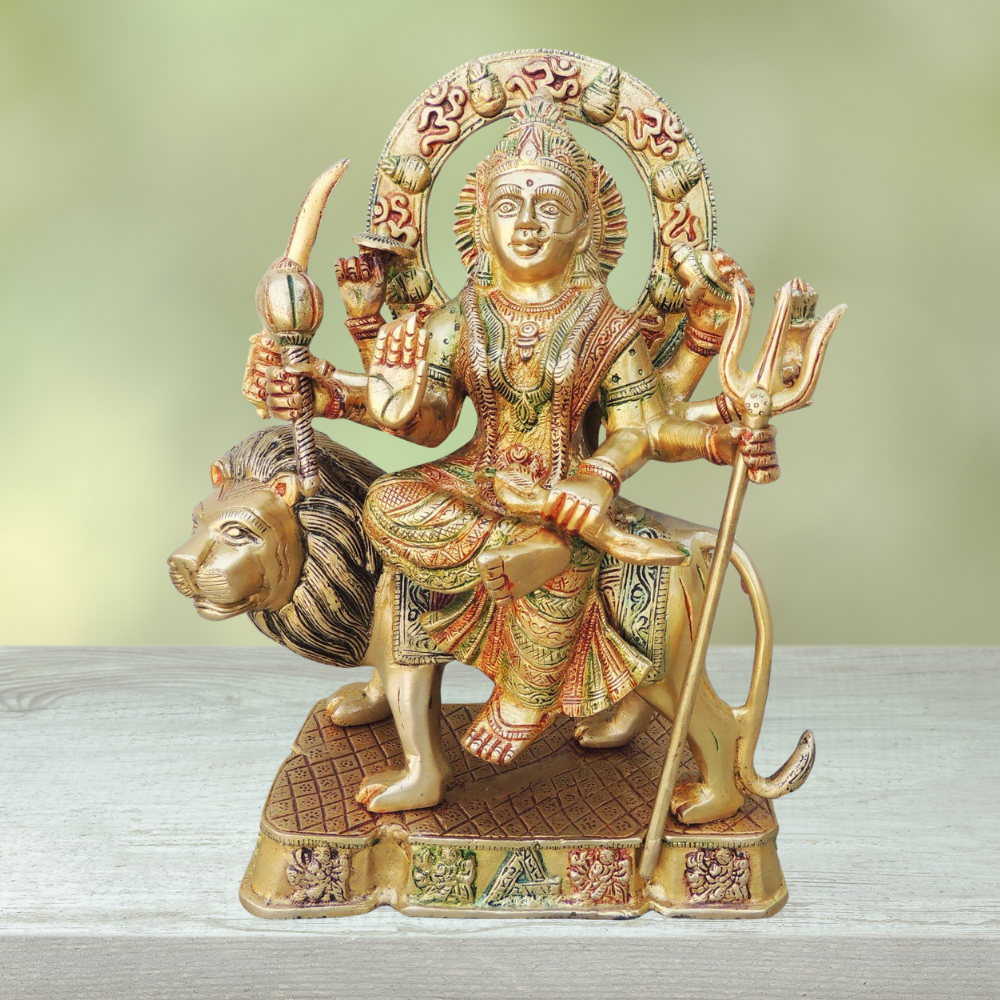 Brass Durga Ji Goddess Idol Statue