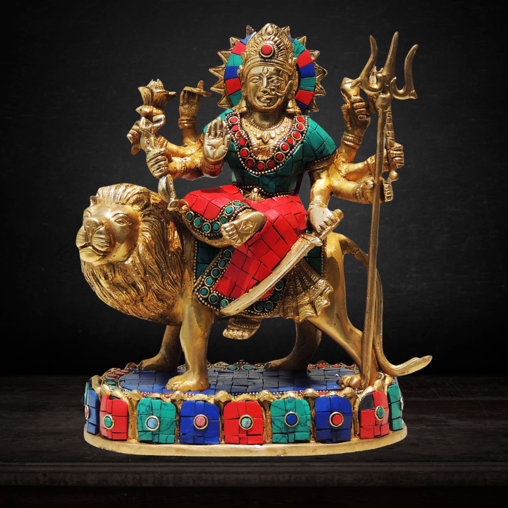 Brass Durga Ji Goddess Idol Statue