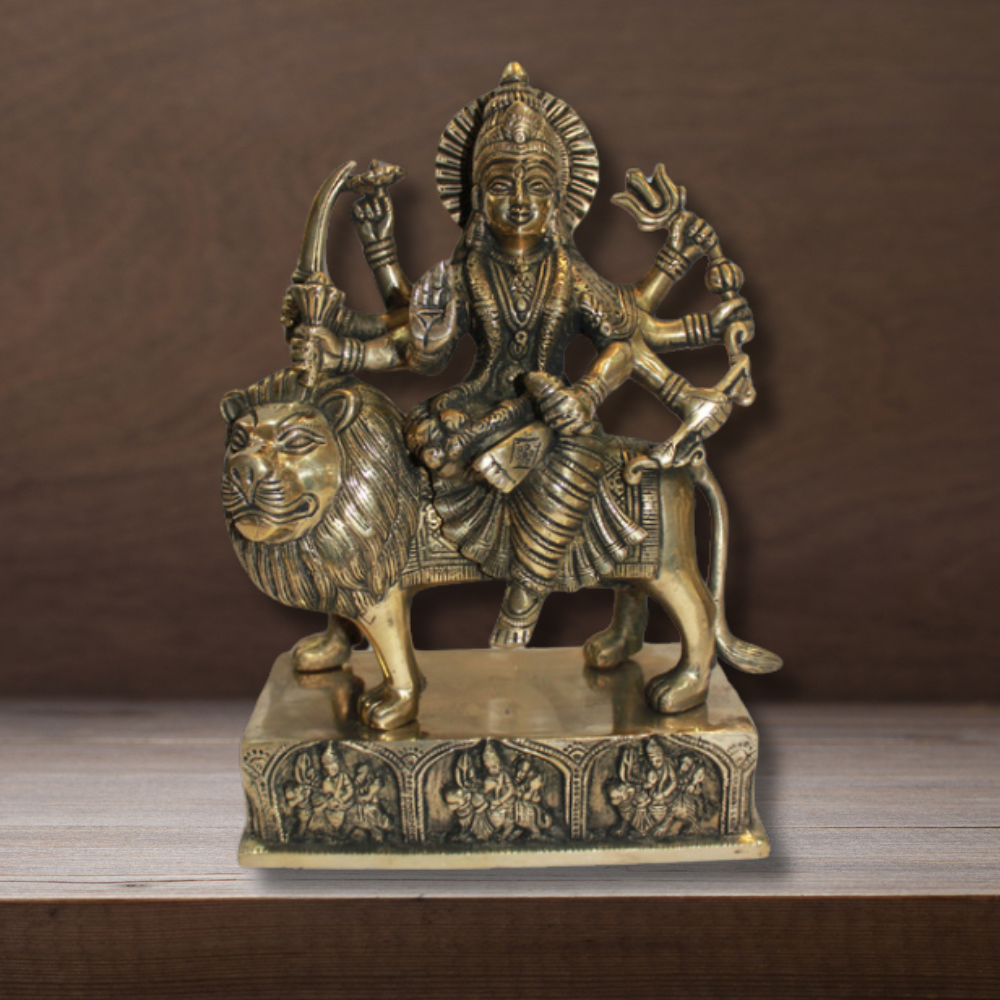 Brass Durga Ji Goddess Idol Statue