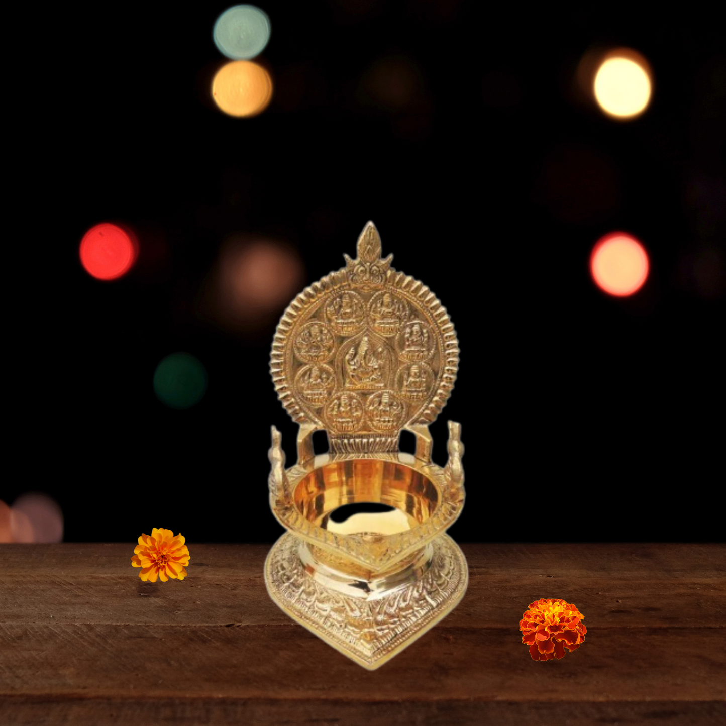 Brass Oil Lamp Kamakshi Diya |Pack Of 2