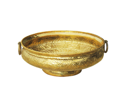 Brass Urli With Handwork