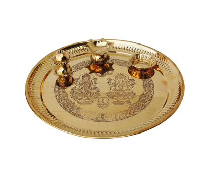 Brass Pooja Thali Set