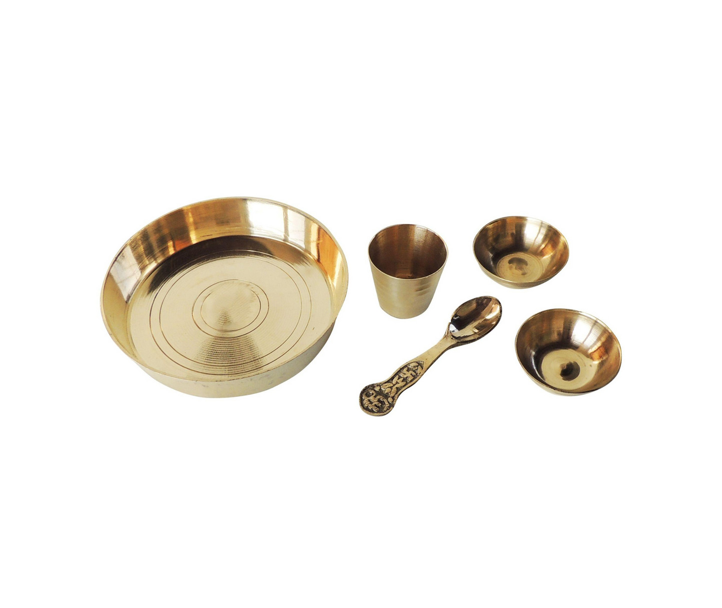 Brass Laddu Gopal Thali Set