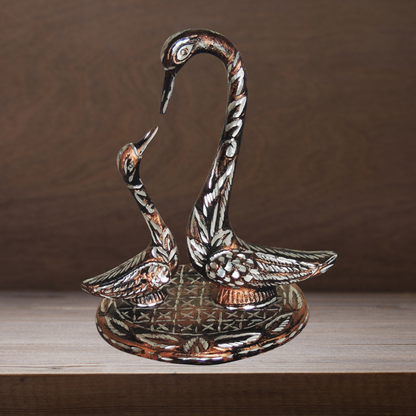 Brass Duck Pair Statue