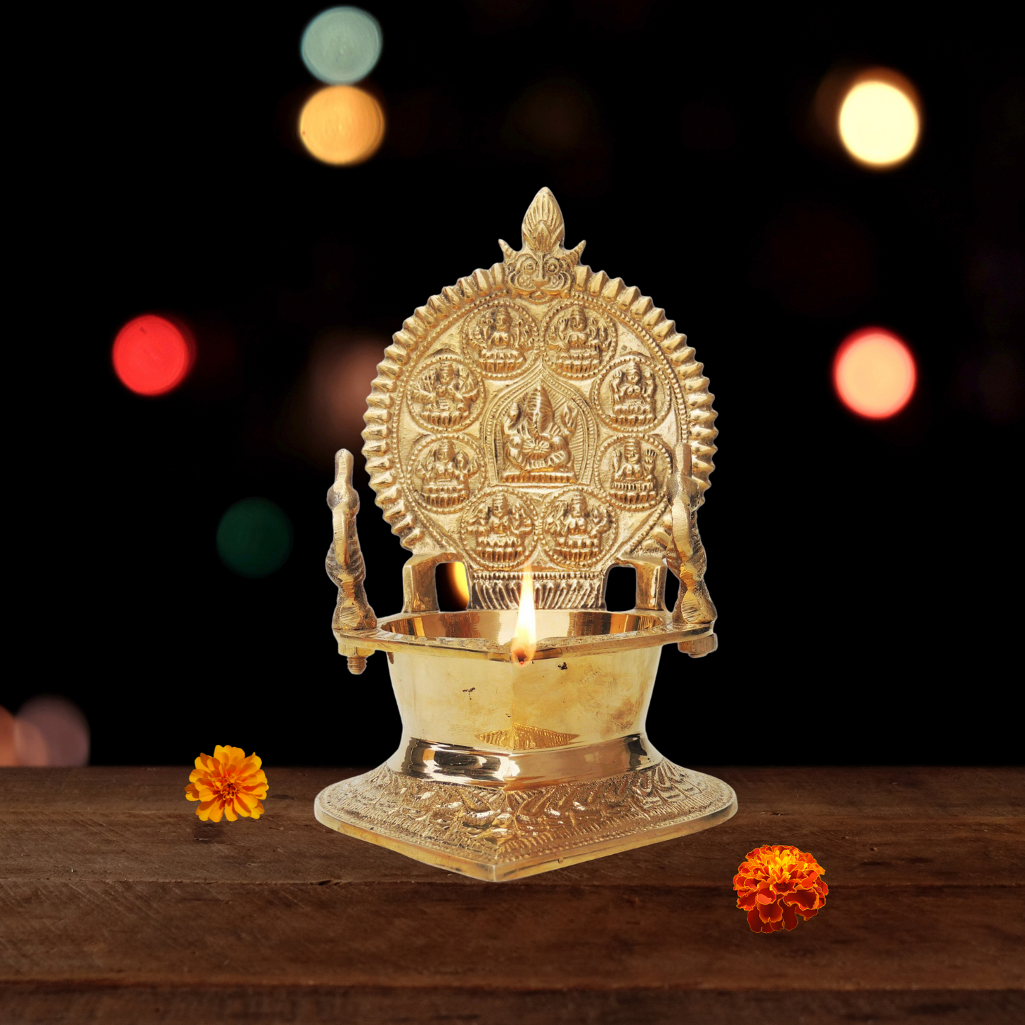 Brass Oil Lamp Kamakshi Diya |Pack Of 2