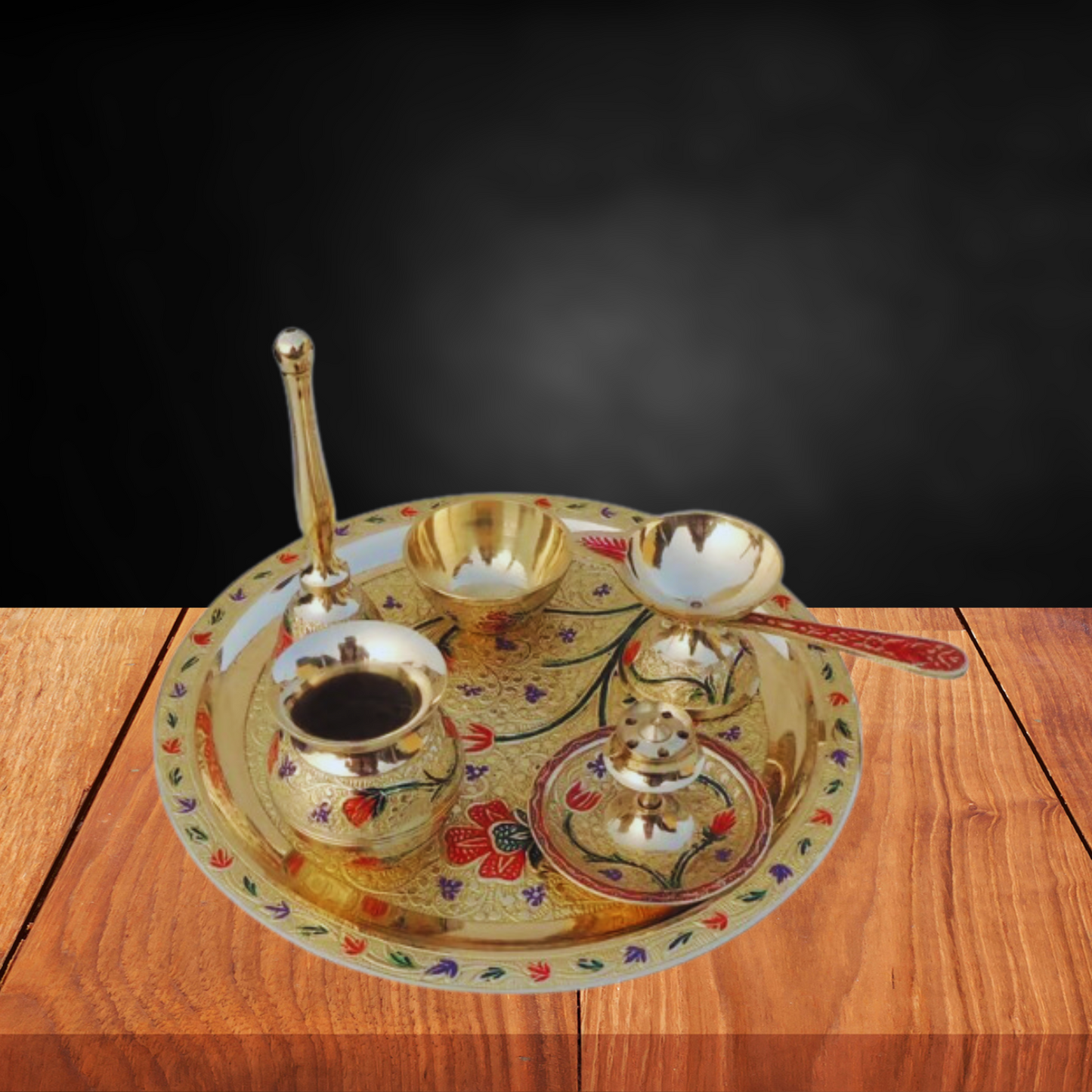 Brass Puja Thali Set