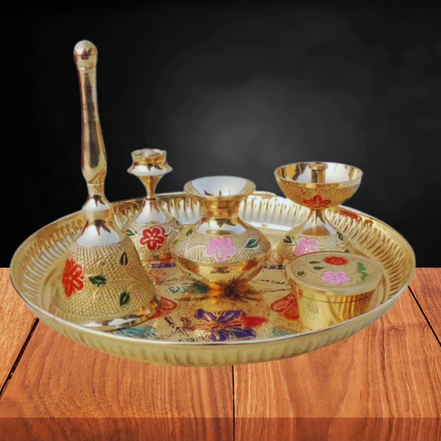 Brass Puja Thali Set