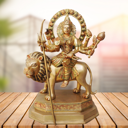 Brass Durga Ji Goddess Idol Statue