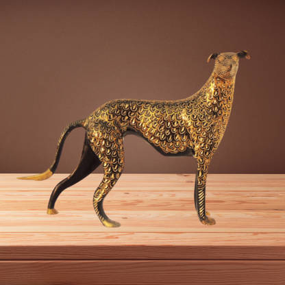 Brass Table Decor Showpiece Dog Statue