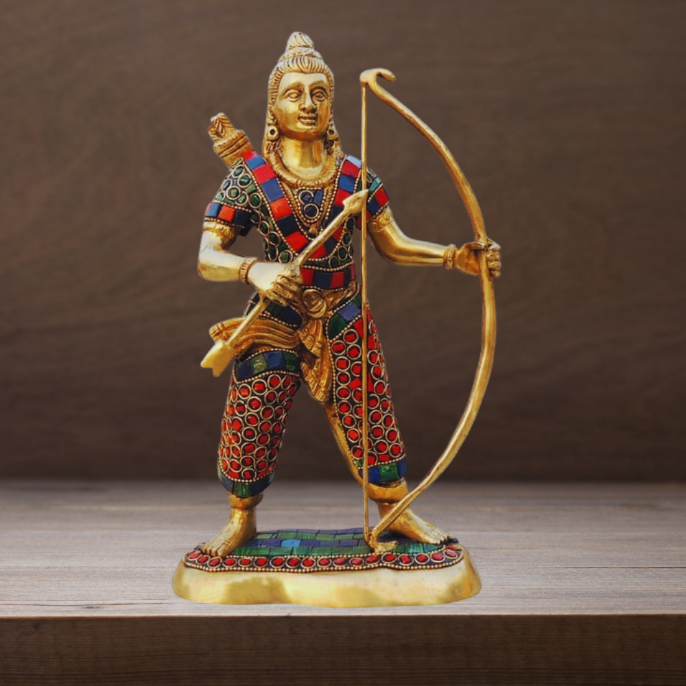 Brass Sri Ram Statue Idol