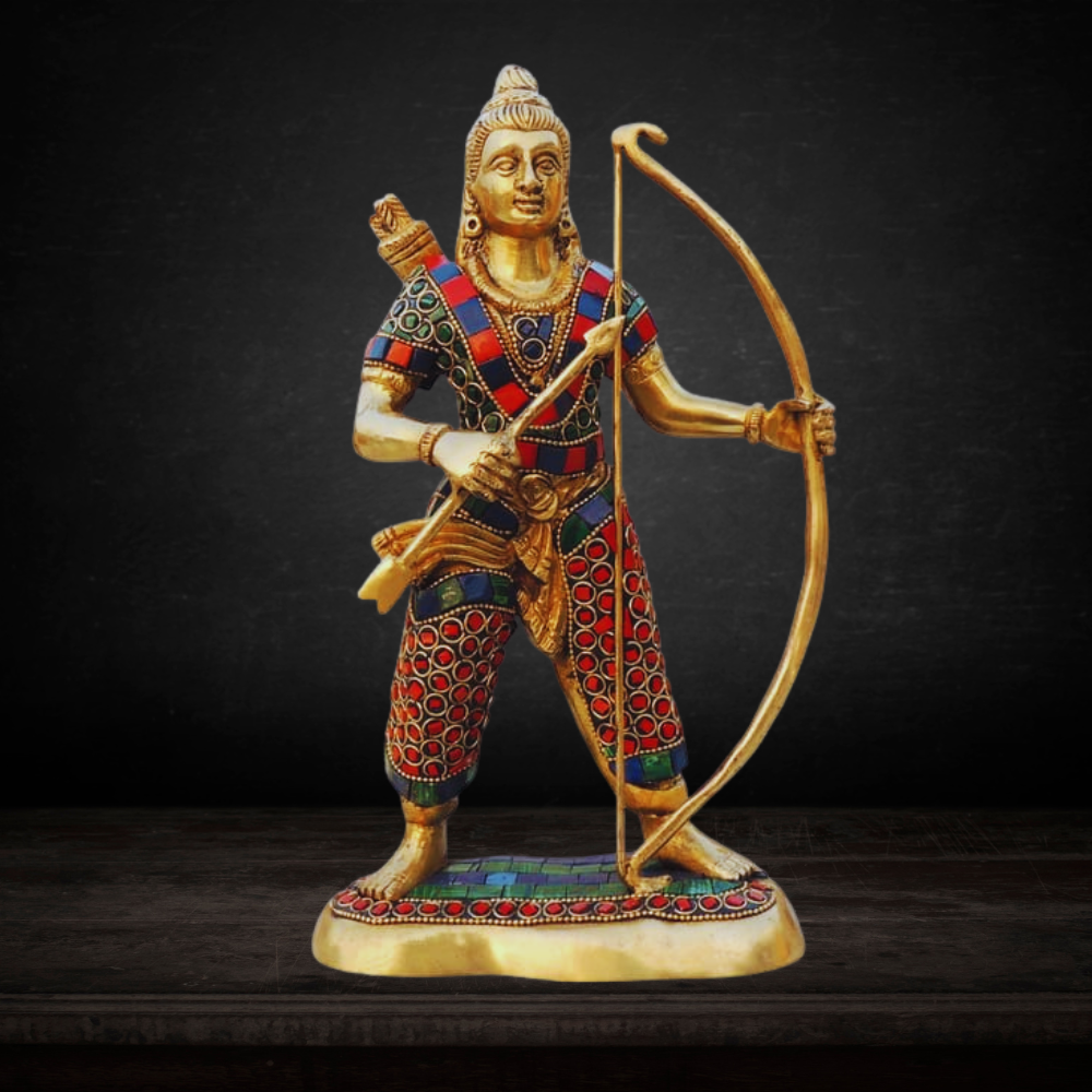 Brass Sri Ram Statue Idol