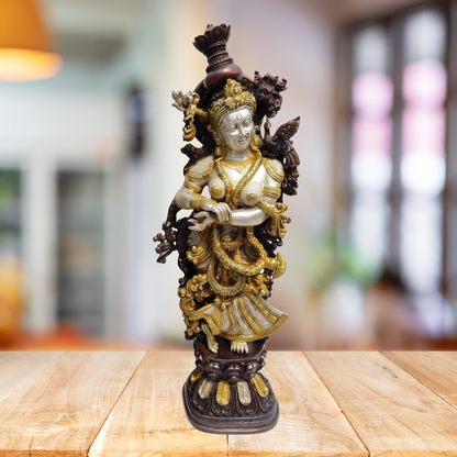 Brass Radha God Goddess Statue