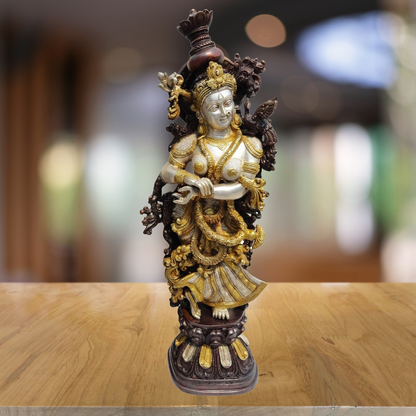 Brass Radha God Goddess Statue