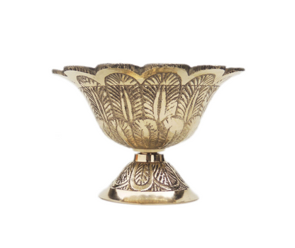 Brass Table Oil Lamp Deepak