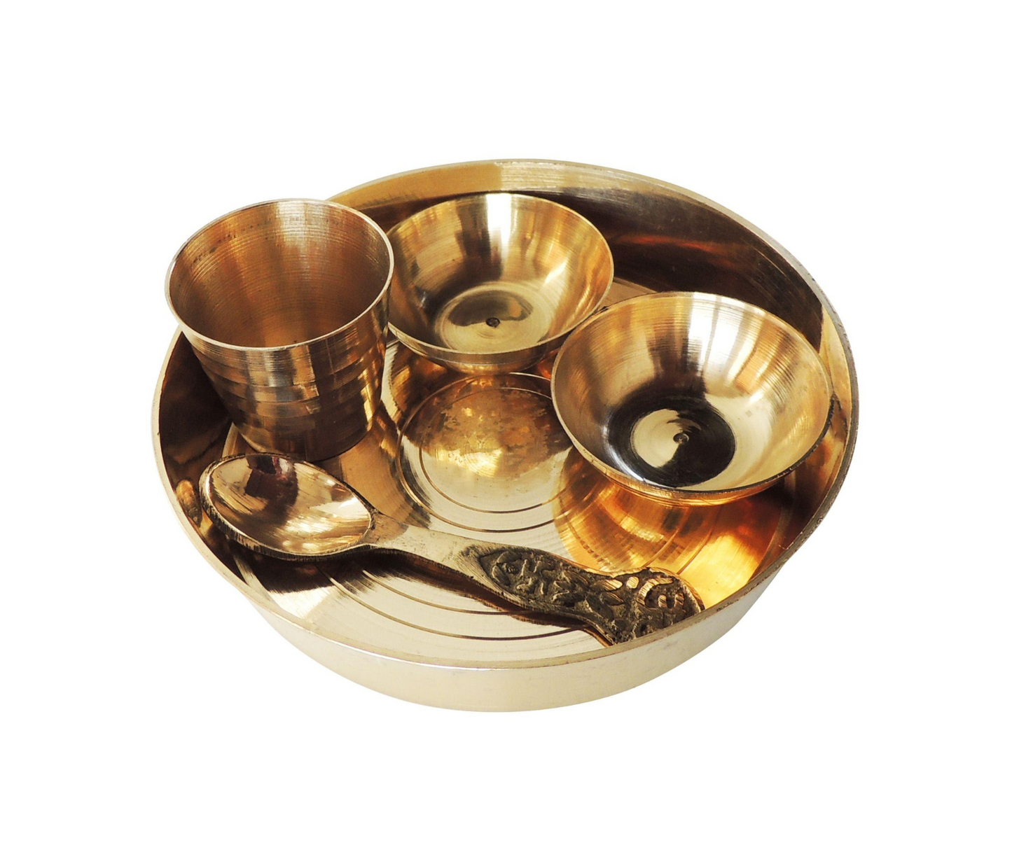 Brass Laddu Gopal Thali Set