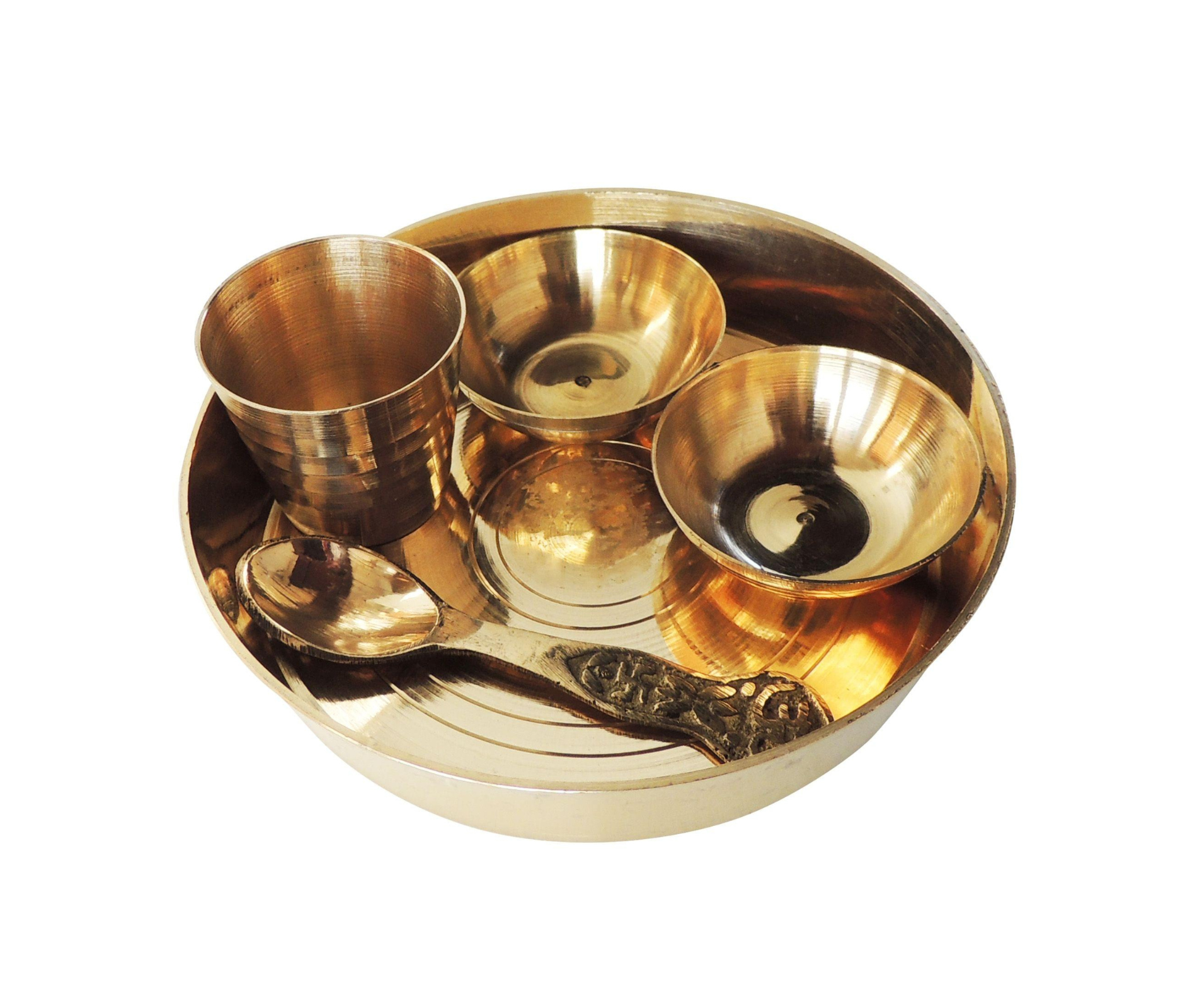 Brass Laddu Gopal Thali Set