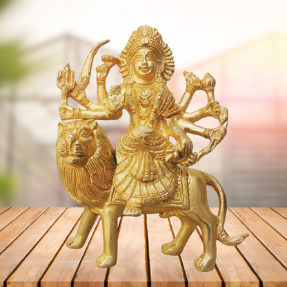 Brass Durga Ji Goddess Statue