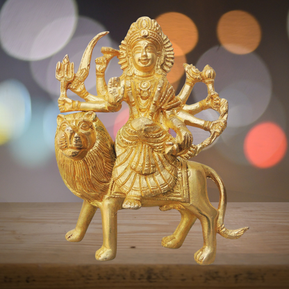 Brass Durga Ji Goddess Statue