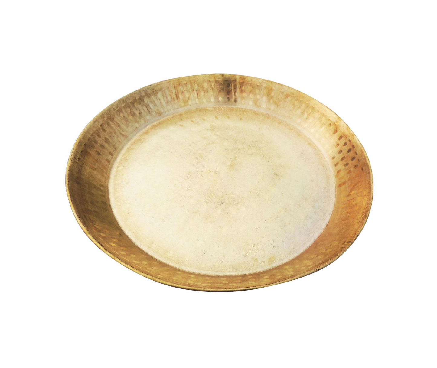 Brass Parat Gahari Deep Thali