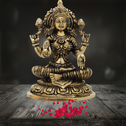 Brass Laxmi Ji Goddess Idol Statue