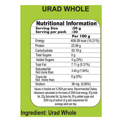 Patanjali Unpolished Urad Whole