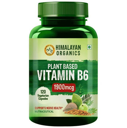 Himalayan Organics Plant-Based Vitamin B6 Capsules - PUSHMYCART