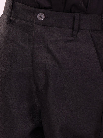 Vastramay Boy's Black And Green Shirt Blazer And Pant