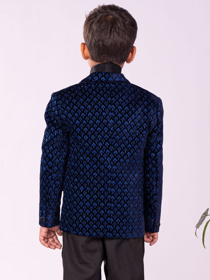 Vastramay Boy's Navy Blue Blazer