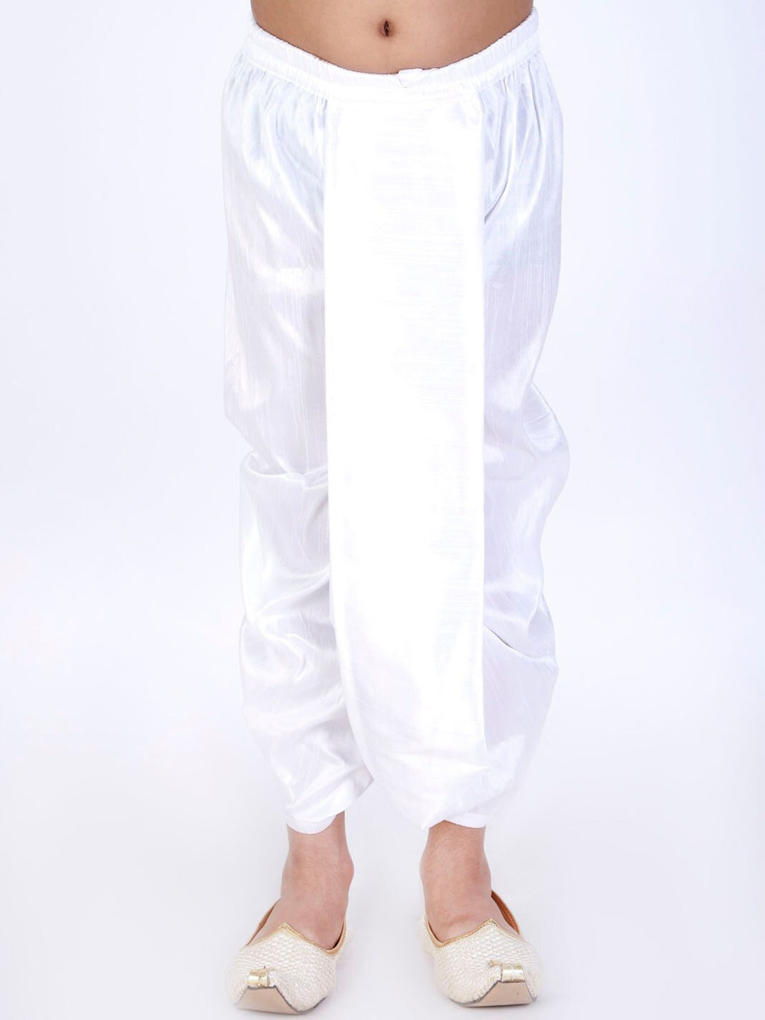 Vastramay Boys White Solid Dhoti Pants