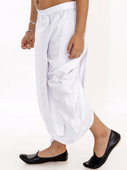 Vastramay Boys Pure Cotton White Dhoti