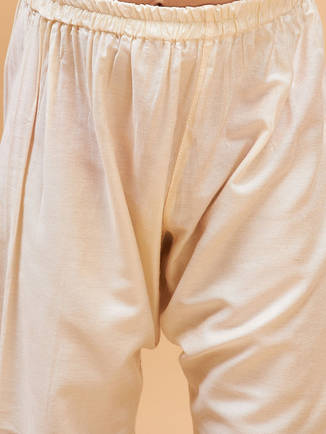 Vastramay boys purple mirror work jacket and solid kurta pyjama set