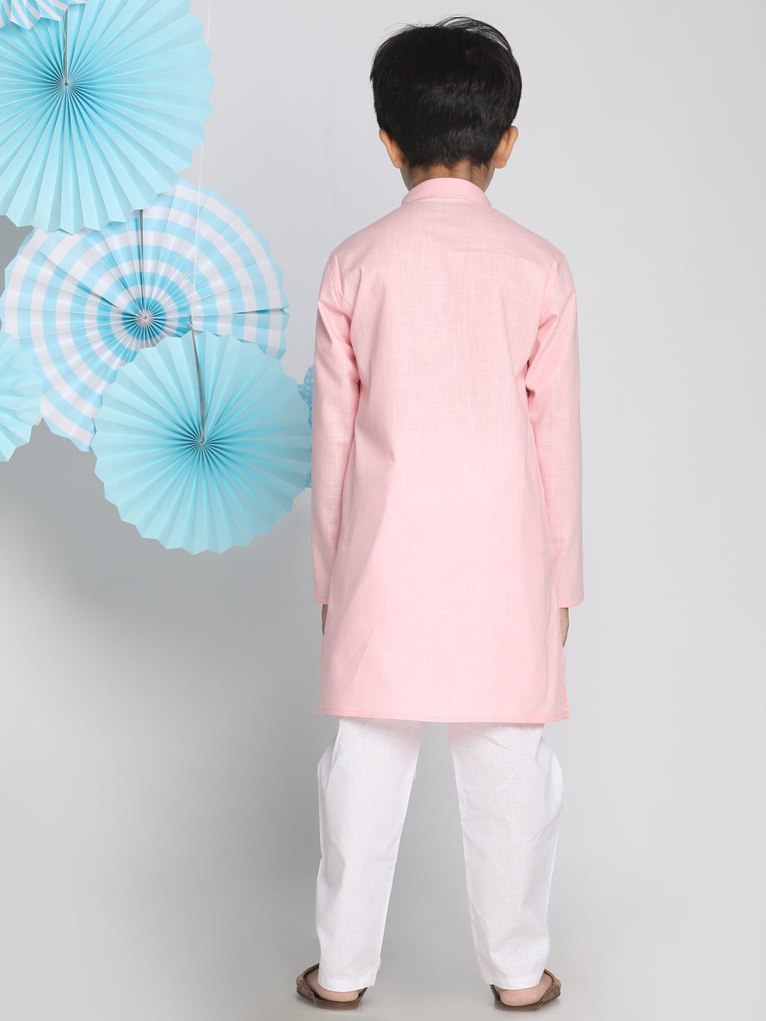 Vastramay Pink Baap Beta Kurta Pyjama Set