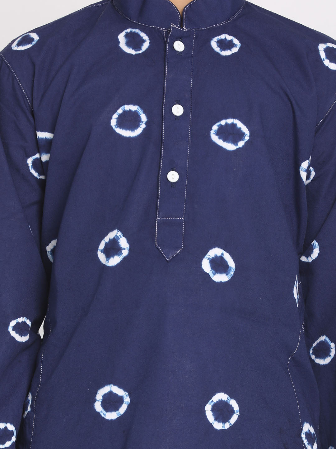 Vastramay boys blue color bandhni print kurta