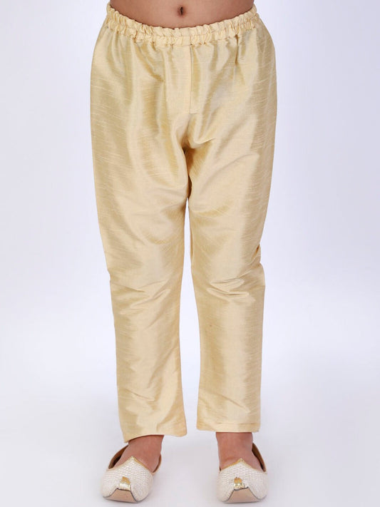 Vastramay Boys Gold-Toned Solid Pyjama