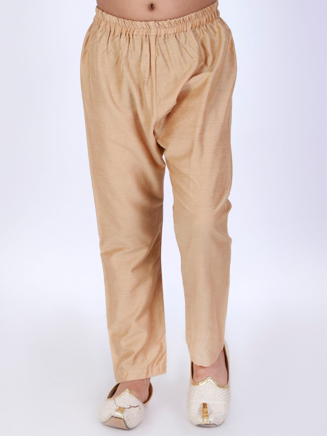 Vastramay Boys Rose Gold Solid Relax-Fit Pyjama