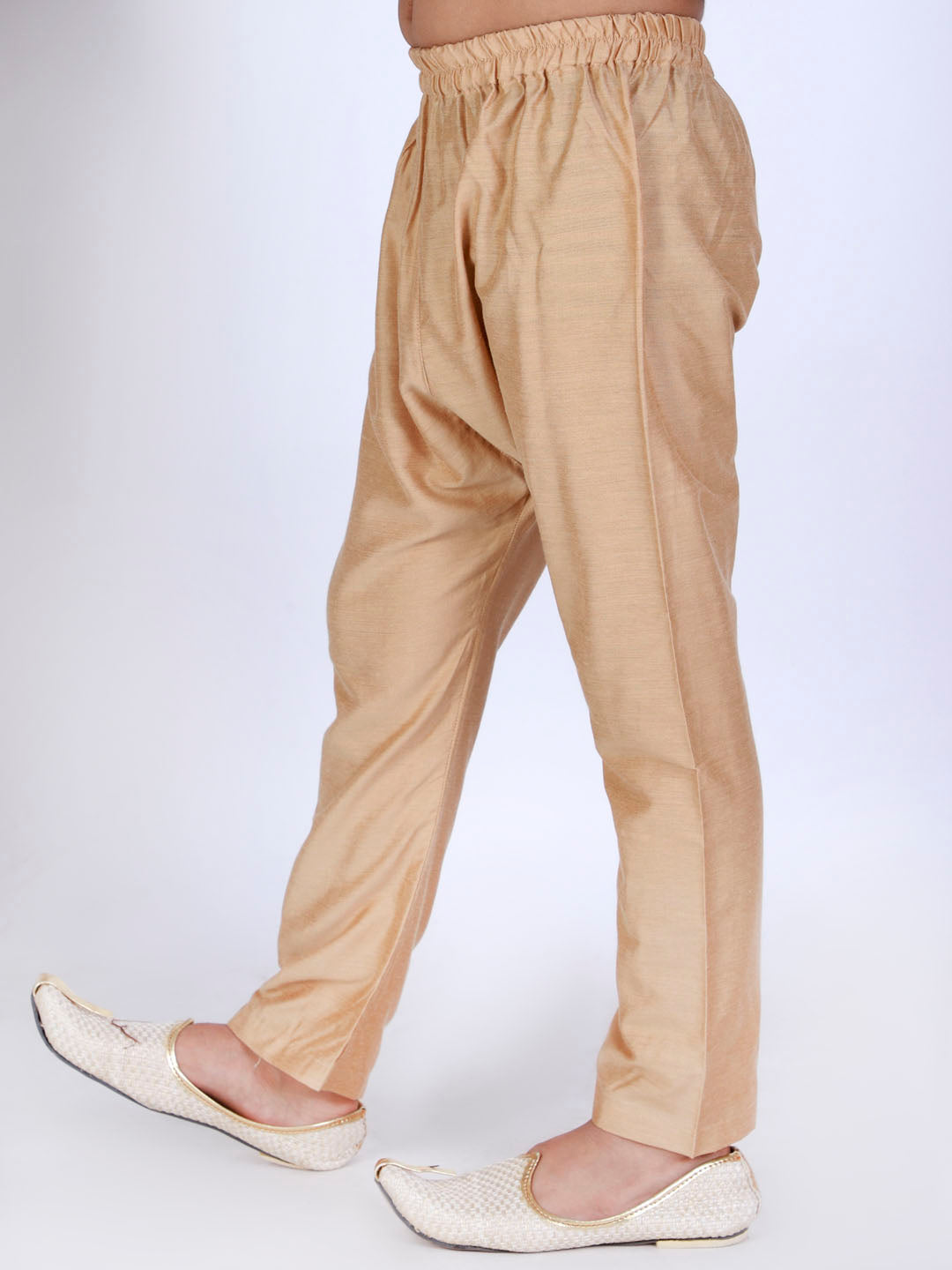 Vastramay Boys Rose Gold Solid Relax-Fit Pyjama