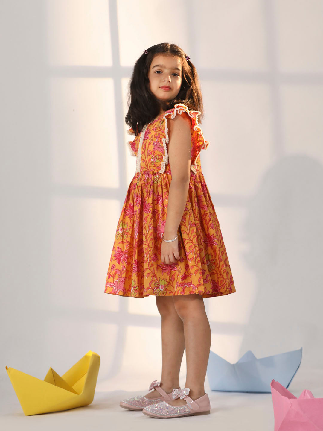 Ladies mustard dress online