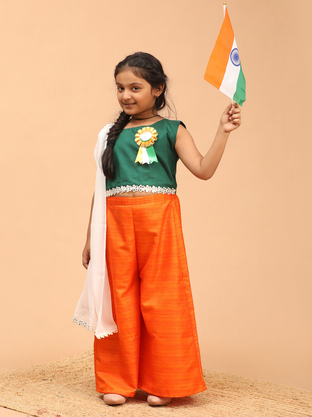 Vastramay girls republic day special palazzo set