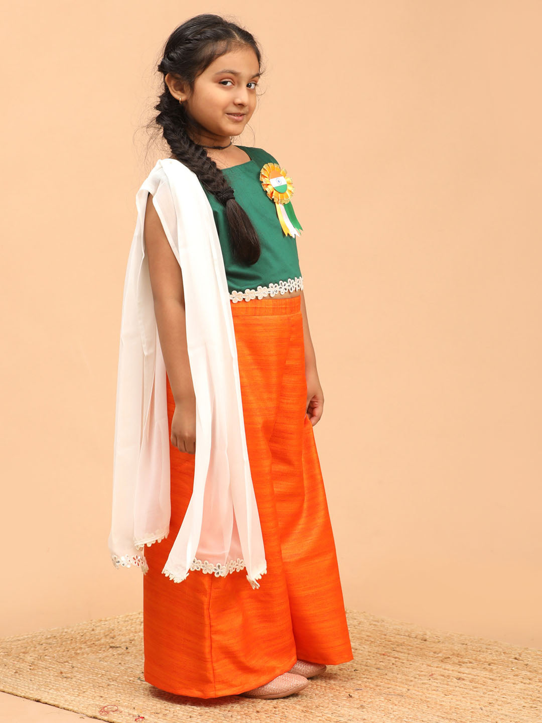 Vastramay girls republic day special palazzo set