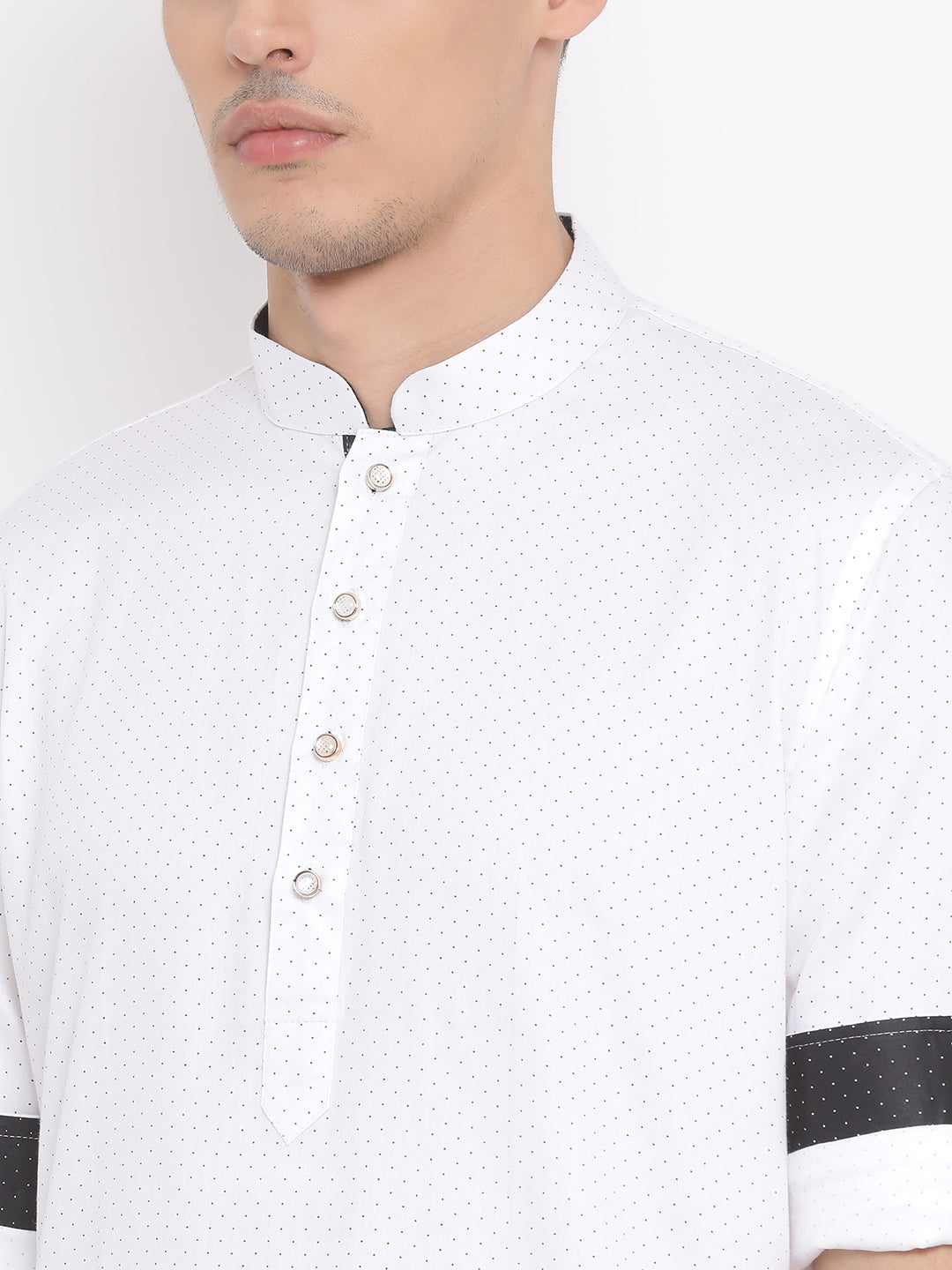 Vastramay Men's White Color Cotton Kurta